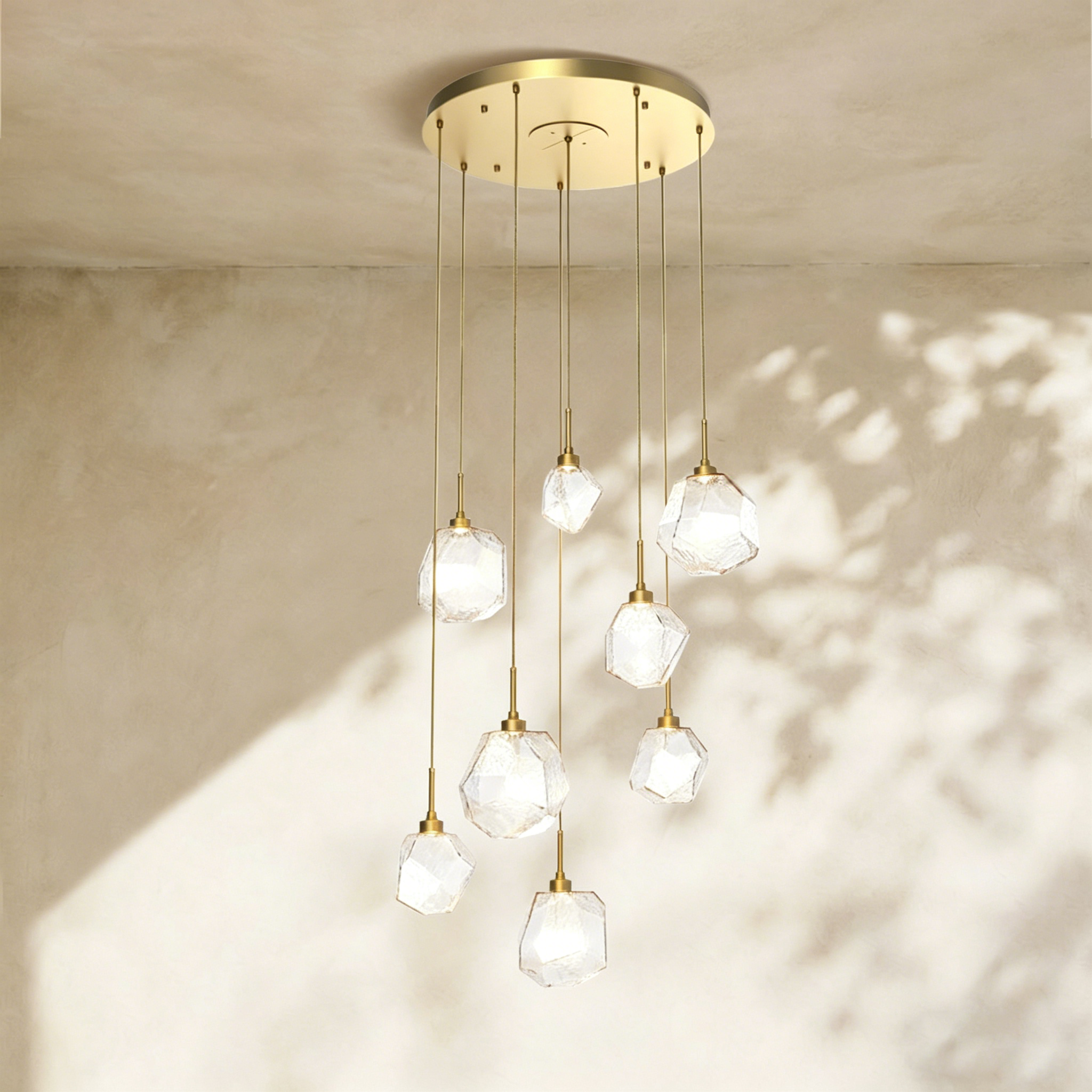 Art Twisted Round Chandelier