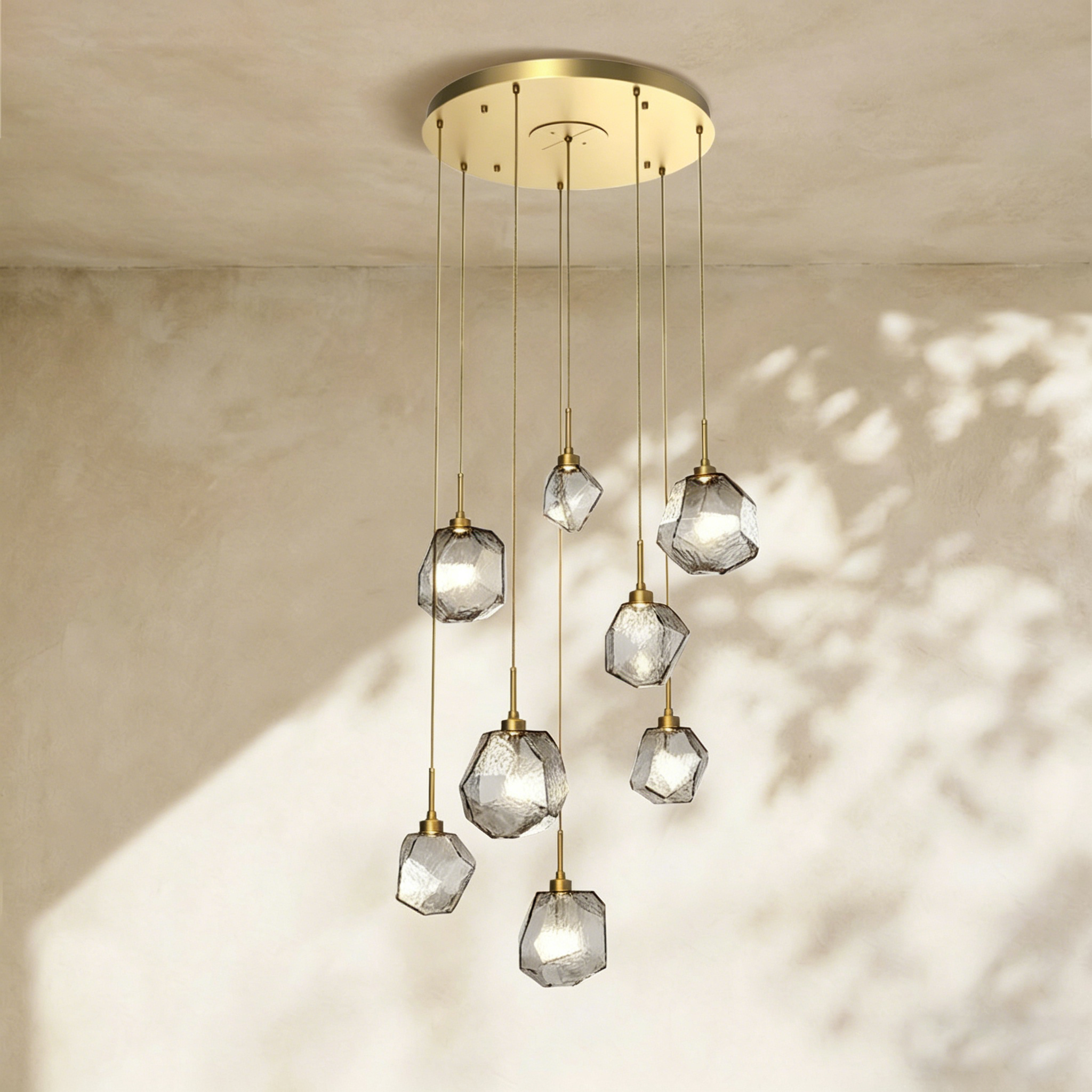 Art Twisted Round Chandelier