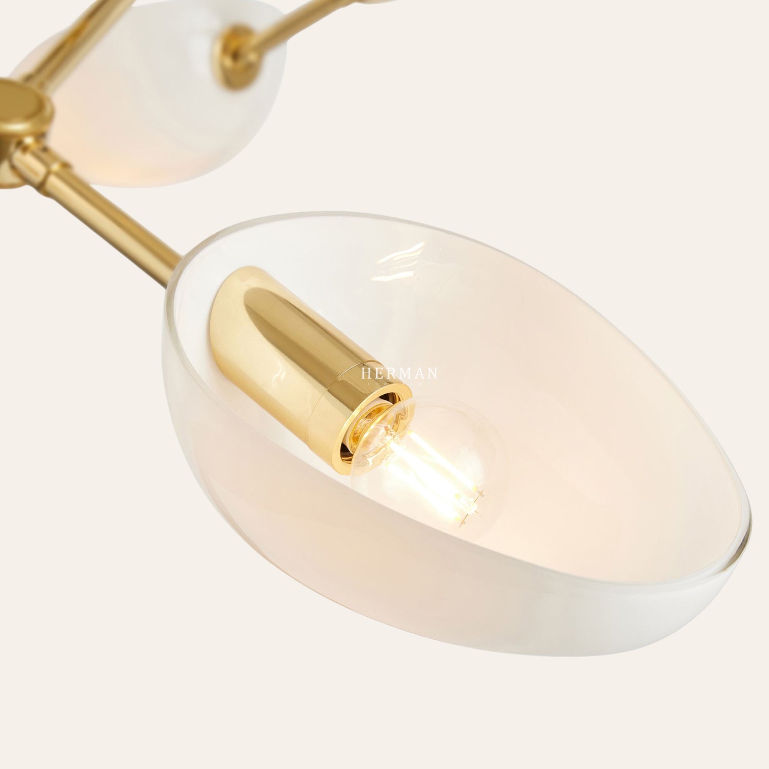 Argus glass Double Tier Chandelier 45" Width