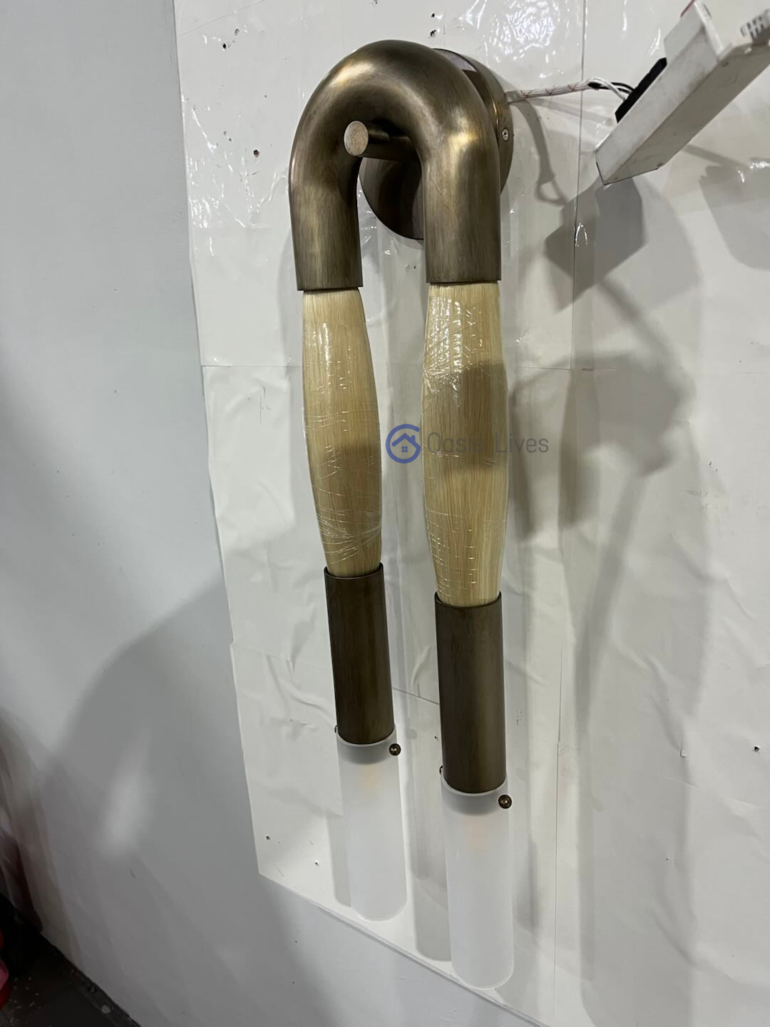 Antonia Horsehair Double Sconce