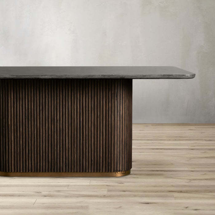 Finnley Dining Table Bluestone Carrara 120" ( customize)