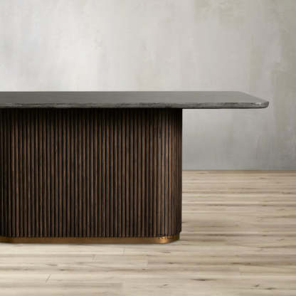Finnley Dining Table Bluestone Carrara 120" ( customize)