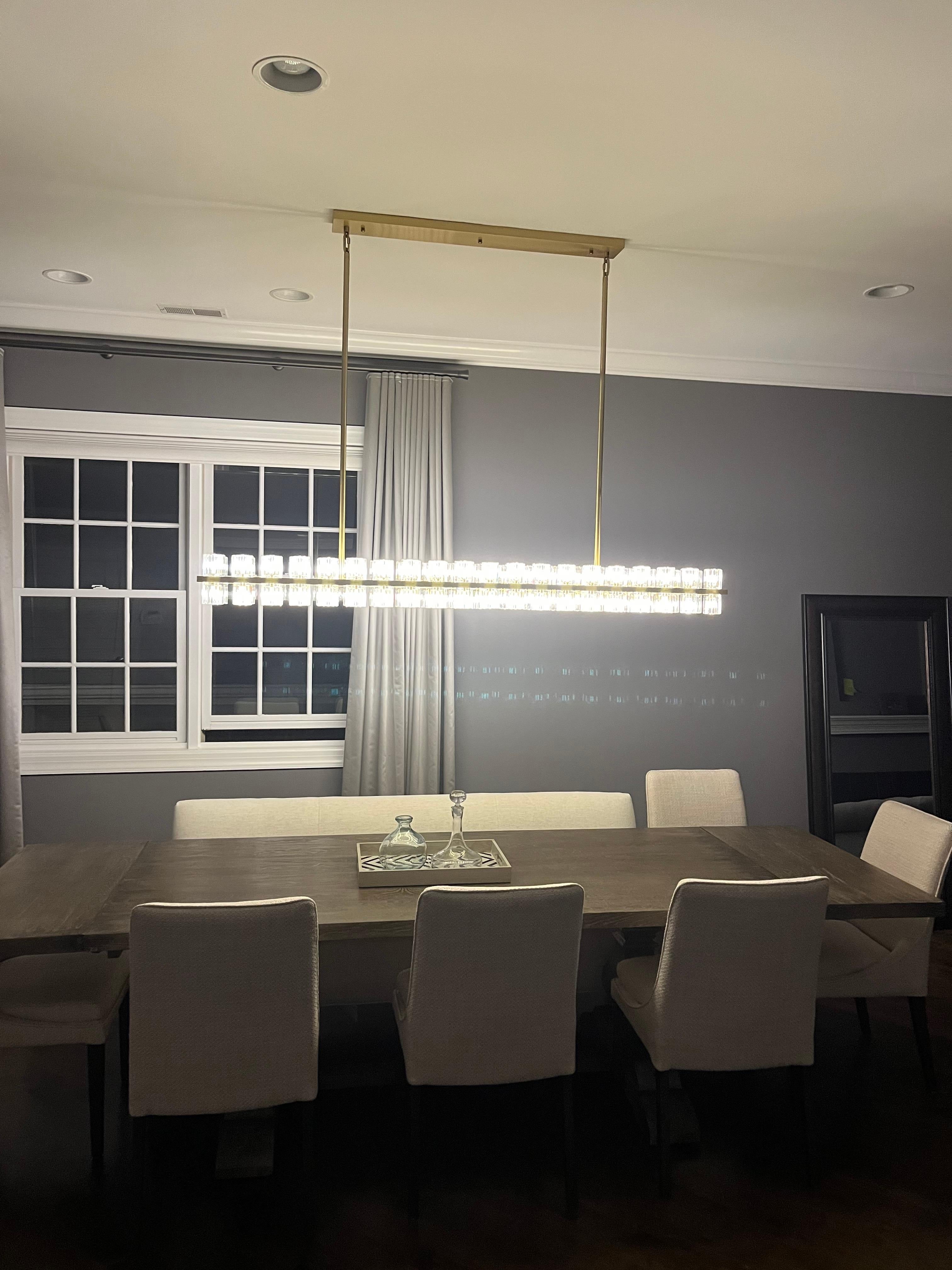 Arcachon Crystal Rectangular Chandelier48" 54" 72"
