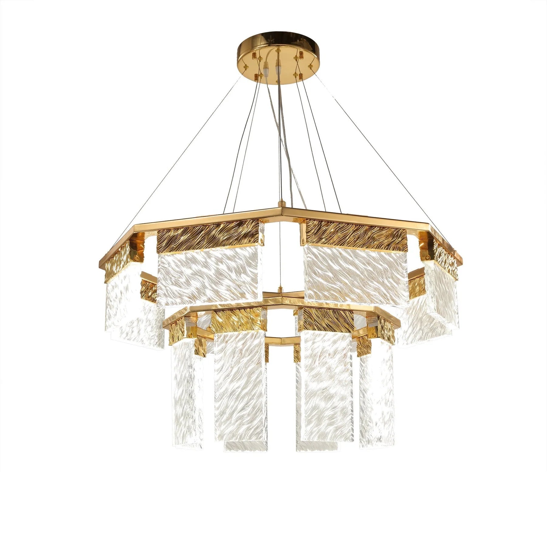Aimee 2-Tier Round Down-Light Chandelier-Vancei