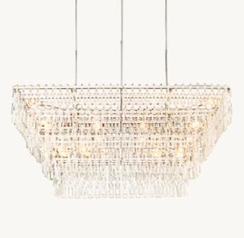 Marignan Tier K9 Crystal Rectangle Chandelier