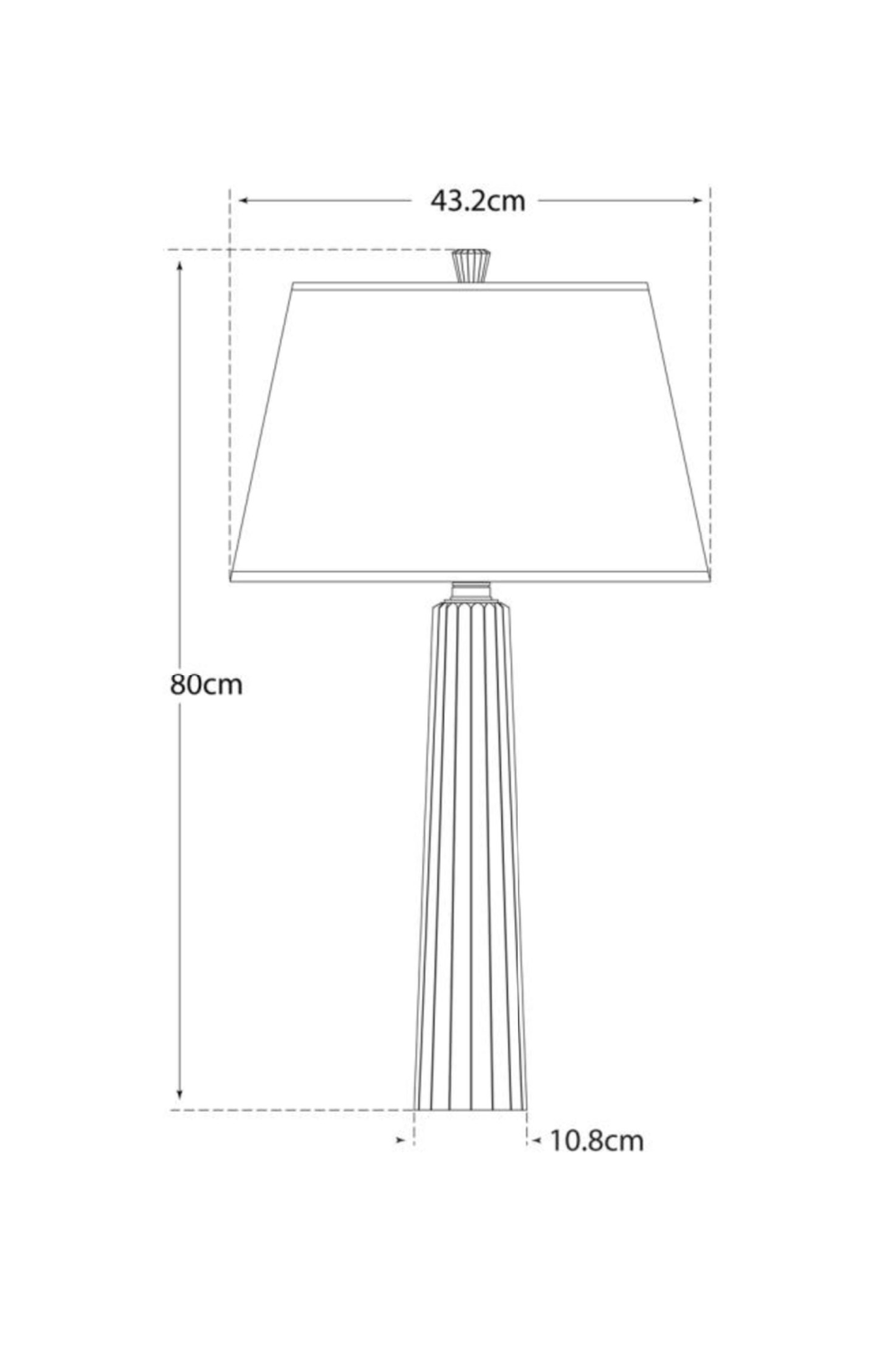 Art Deco Table Lamp | Andrew Martin Fluted Spire