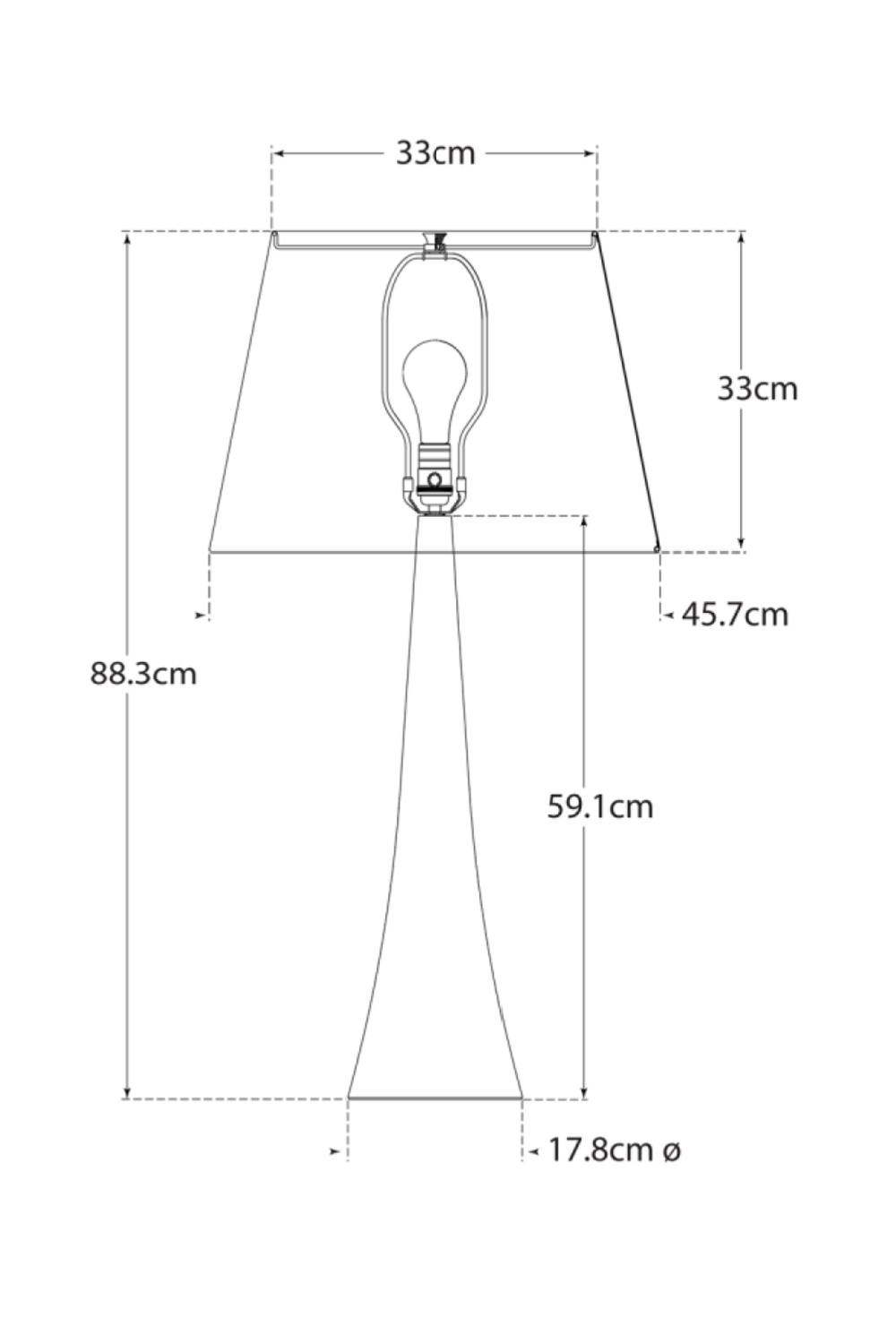 Trumpet Base Table Lamp | Andrew Martin Dover