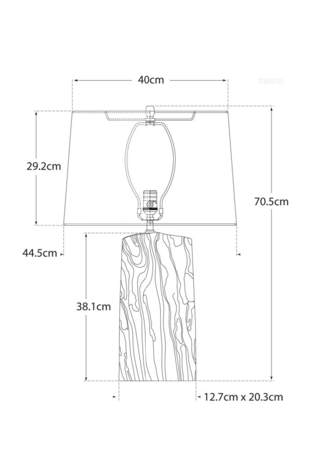 Wood Base Table Lamp | Andrew Martin Sierra