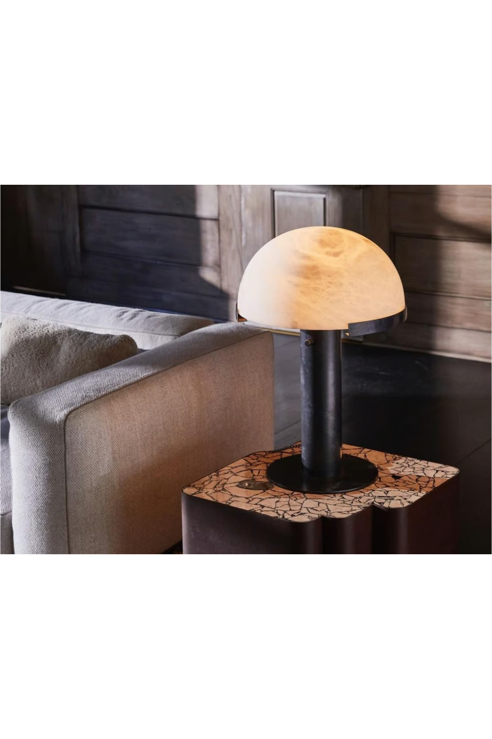 Alabaster Dome Table Lamp | Andrew Martin Melange