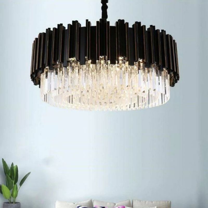 Bourbons Alfonso Crystal Round Chandelier-Vancei