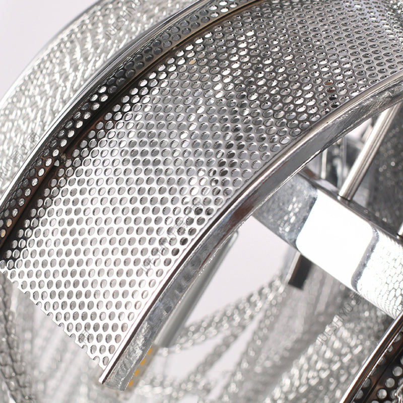 Sophian Aluminum Chain Tassel Round Chandelier-Vancei