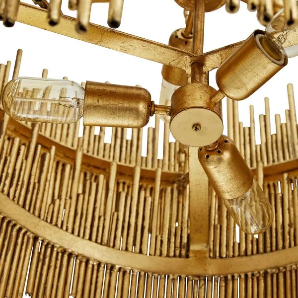 Althely Brass 8 Lights  2-Tier Chandelier