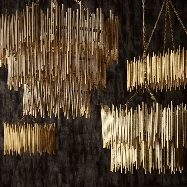 Althely Brass 8 Lights  2-Tier Chandelier