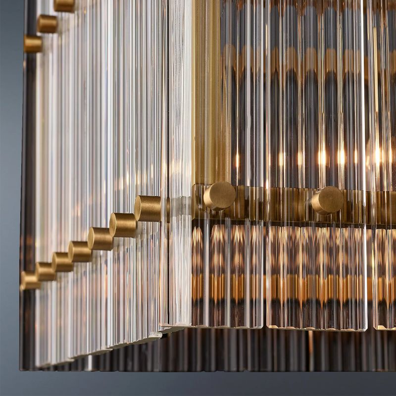 Amelia Rectangle Chandelier 54"-Vancei