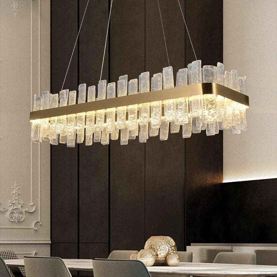 Andrea Rectangular Crystal Chandelier-Vancei