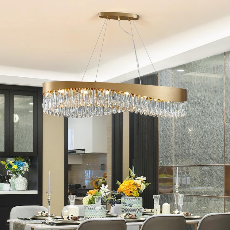 Arian Oval Crystal Chandelier-Vancei