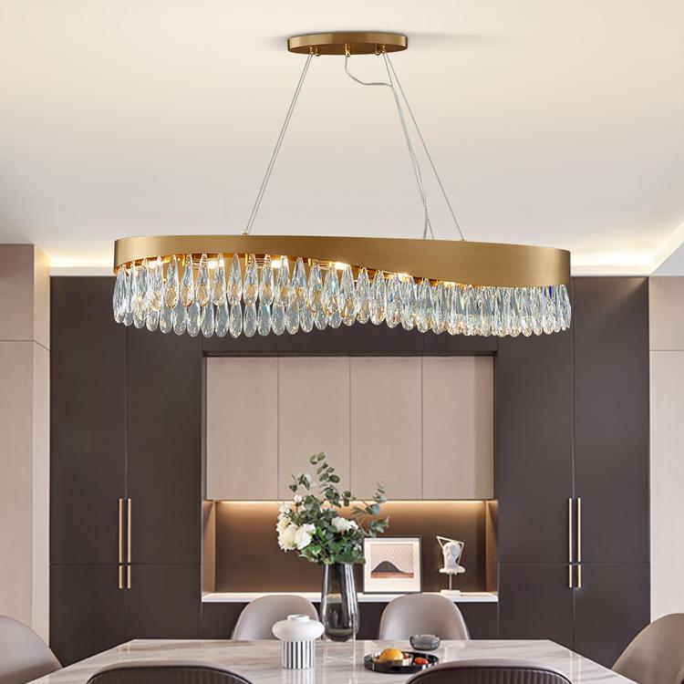 Arian Oval Crystal Chandelier-Vancei