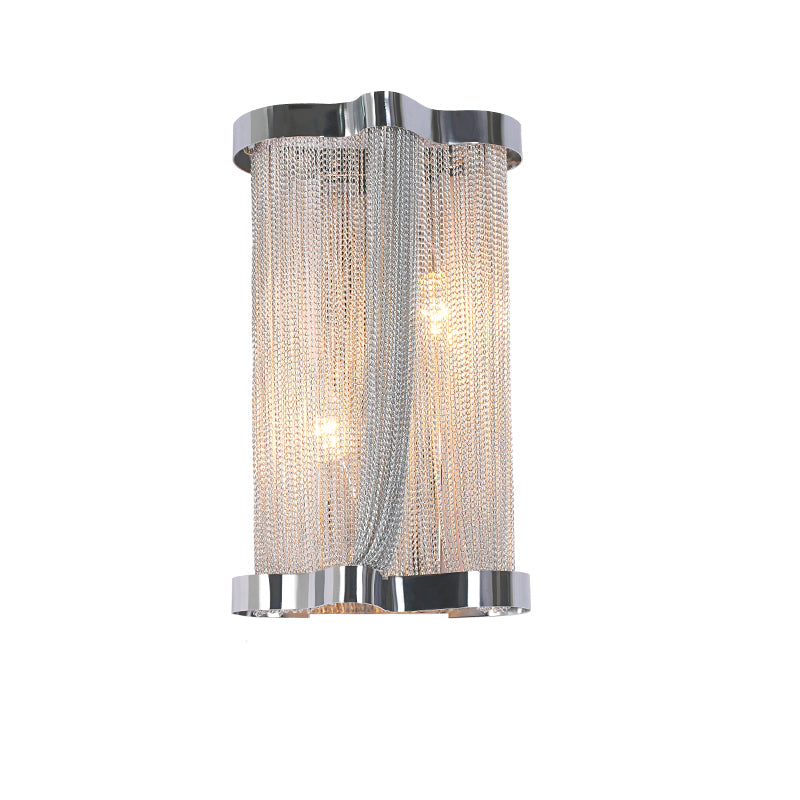 Ashlee Aluminum Chain Tassel Wall Sconce-Vancei