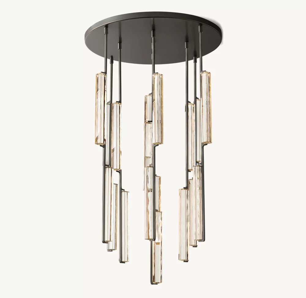 Audubos Round Chandelier   40"D-Vancei