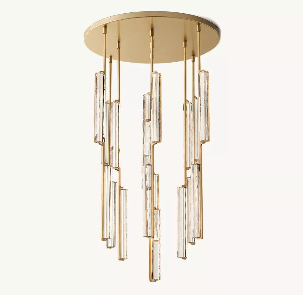 Audubos Round Chandelier   40"D-Vancei