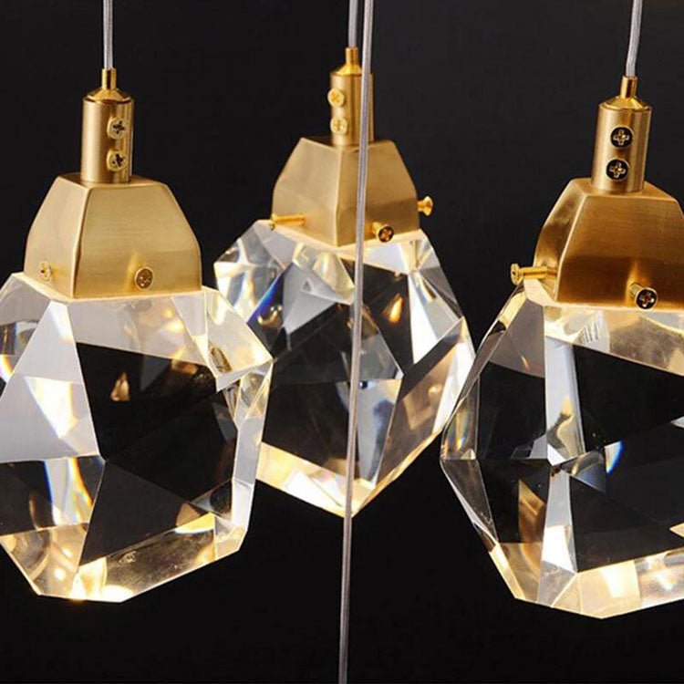 Masonry Faceted Crystal Prisms Chandelier-Vancei