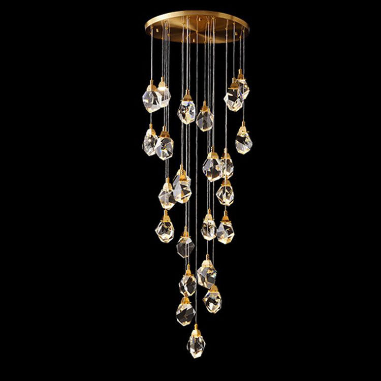 Masonry Faceted Crystal Prisms Chandelier-Vancei