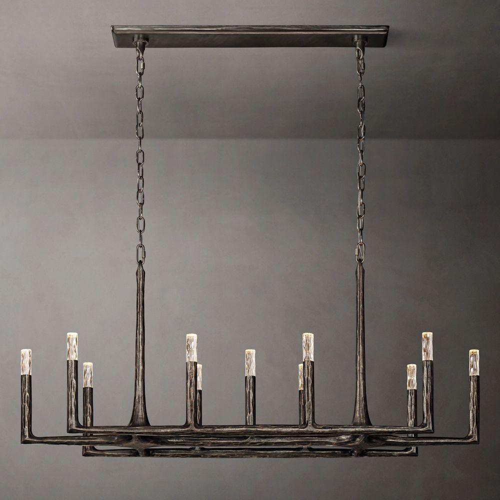 Avarit Forged Linear Chandelier 54"-Vancei