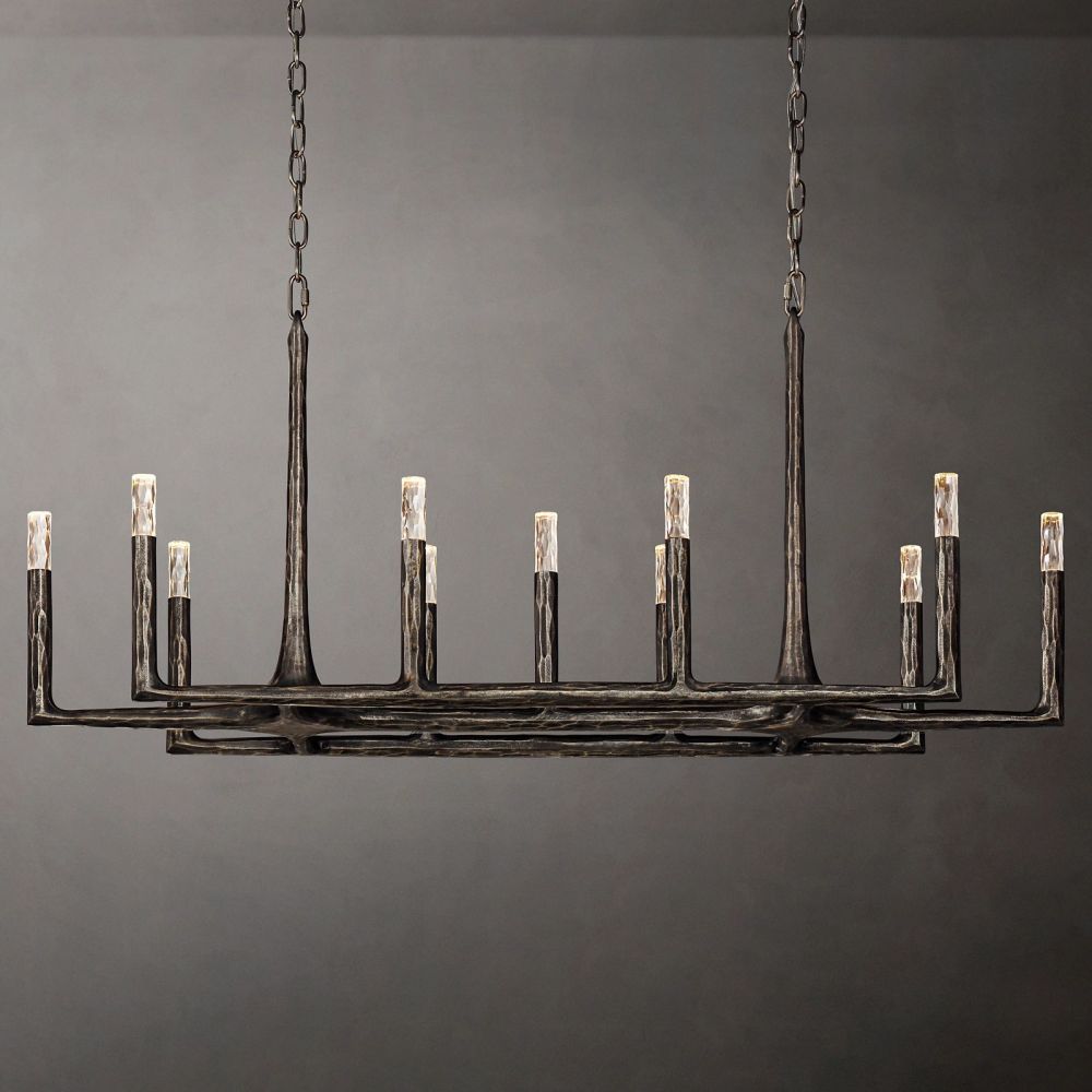 Avarit Forged Linear Chandelier 54"-Vancei