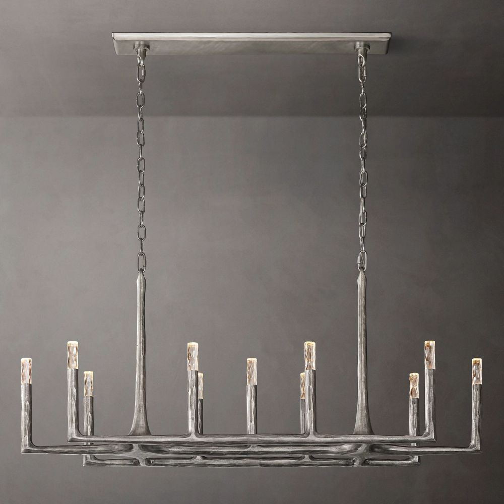 Avarit Forged Linear Chandelier 54"-Vancei