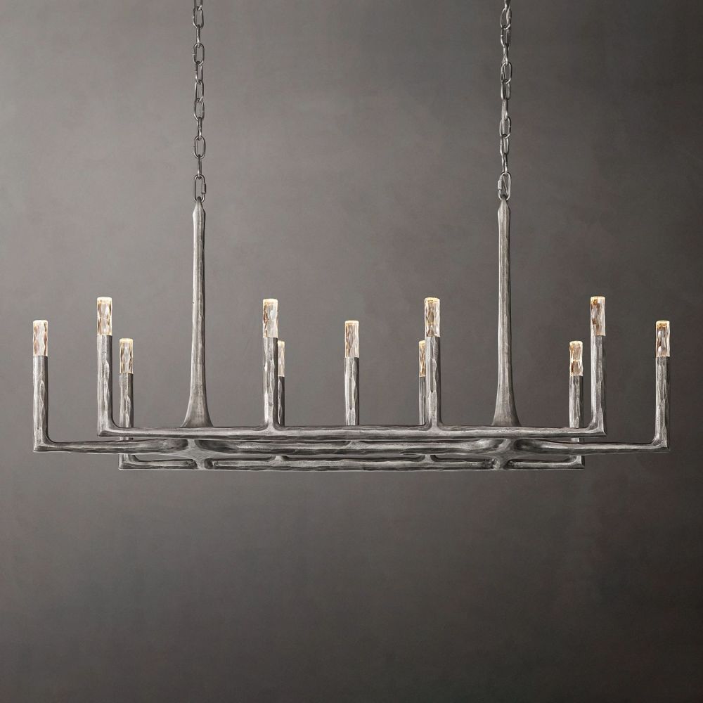 Avarit Forged Linear Chandelier 54"-Vancei