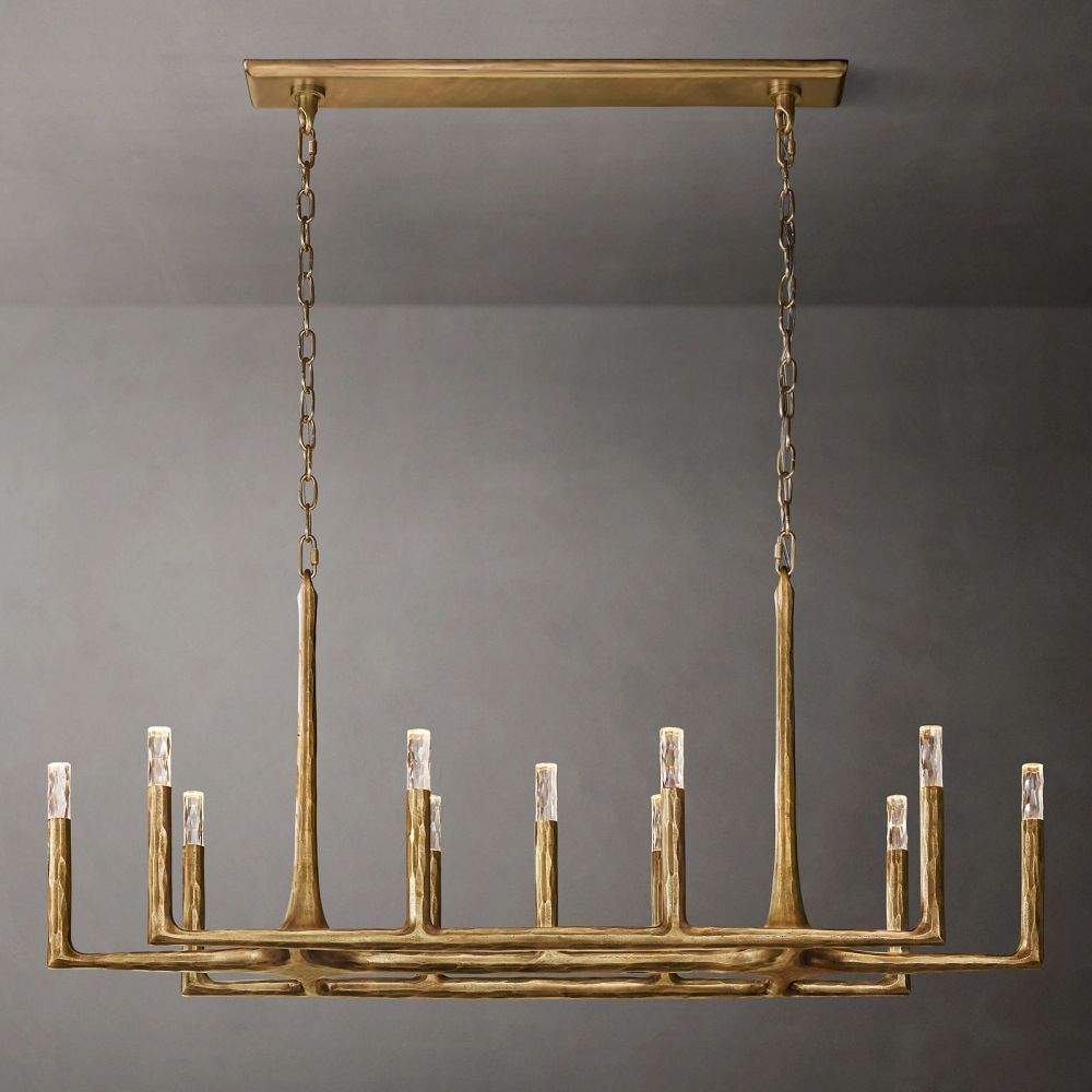 Avarit Forged Linear Chandelier 54"-Vancei