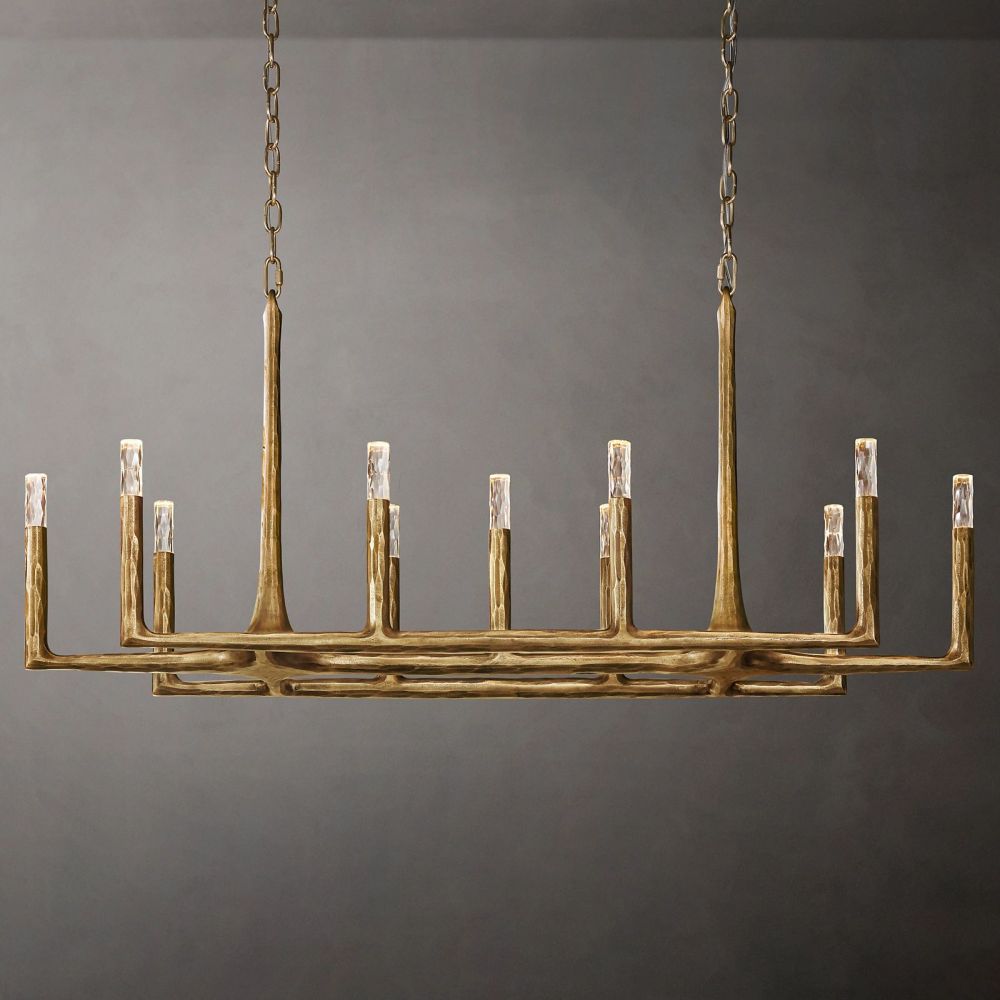 Avarit Forged Linear Chandelier 54"-Vancei