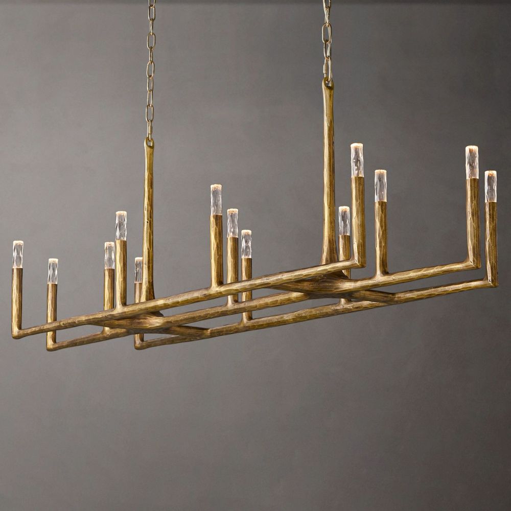 Avarit Forged Linear Chandelier 72"-Vancei
