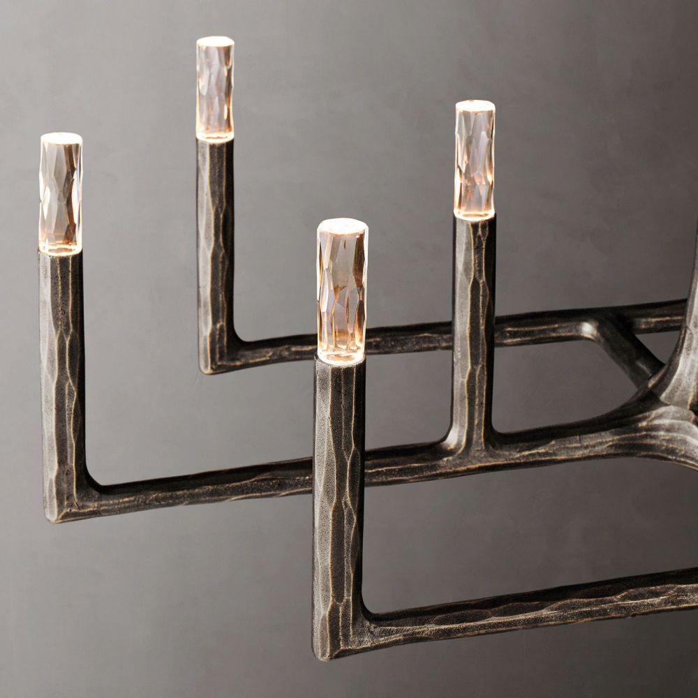 Avarit Forged Linear Chandelier 72"-Vancei