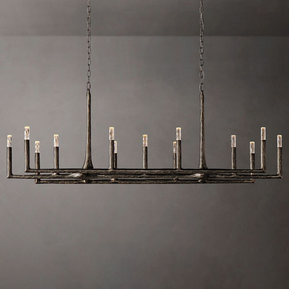 Avarit Forged Linear Chandelier 72"-Vancei