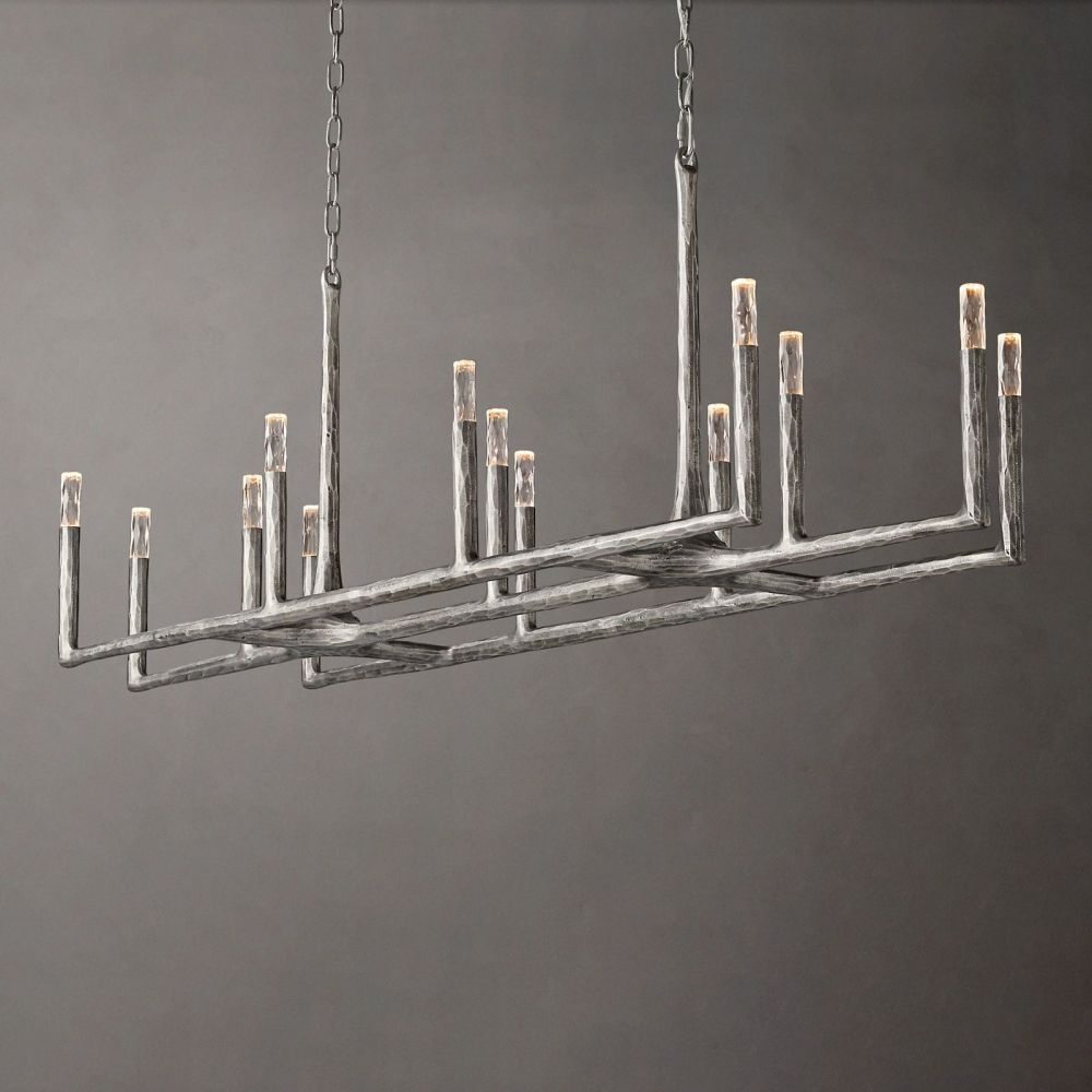 Avarit Forged Linear Chandelier 72"-Vancei