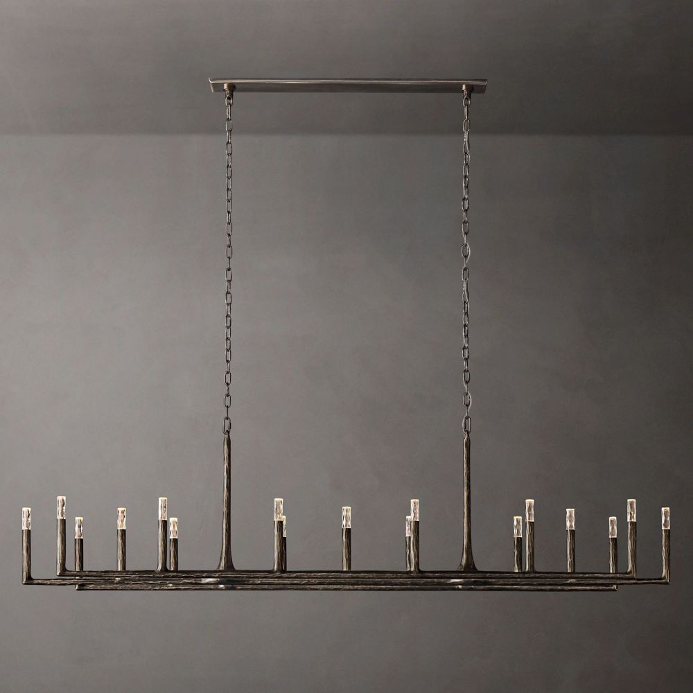 Avarit Forged Linear Chandelier 96"-Vancei