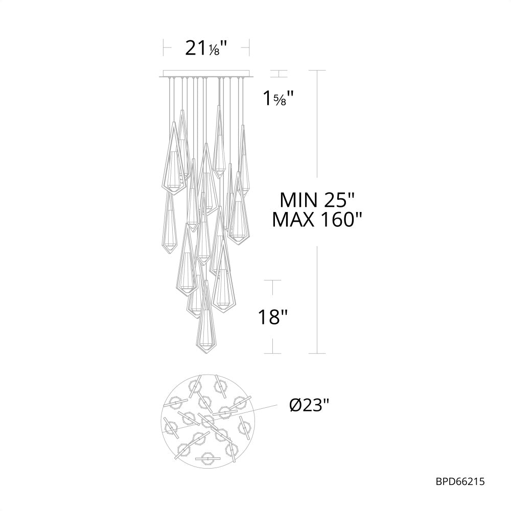 Devotion Round Chandelier 14 Light-Vancei