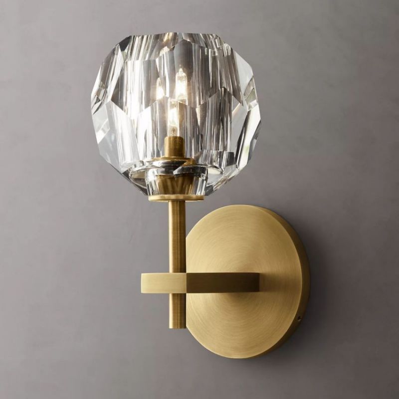 Balle Clear Crystal Sconce-Vancei