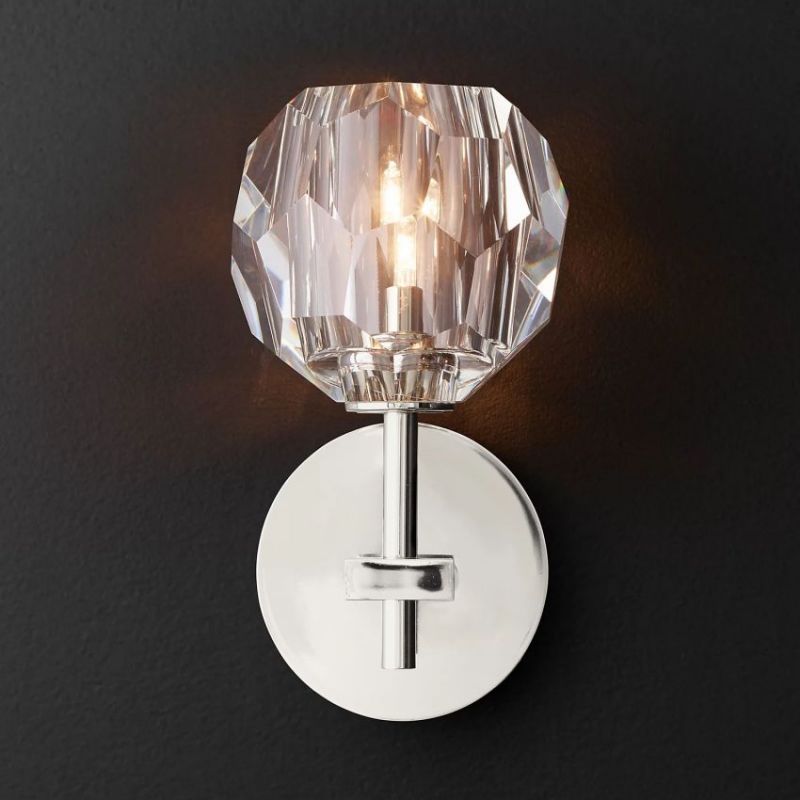 Balle Clear Crystal Sconce-Vancei