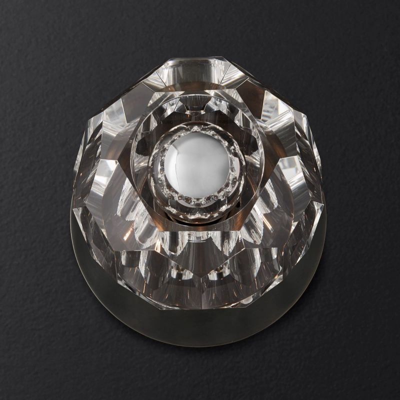 Balle Clear Glass Petite Wall Sconce-Vancei