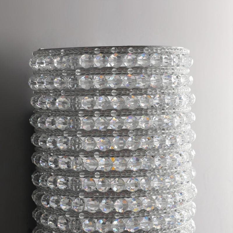 Lora Crystal Beads Wall Sconce 36"H-Vancei