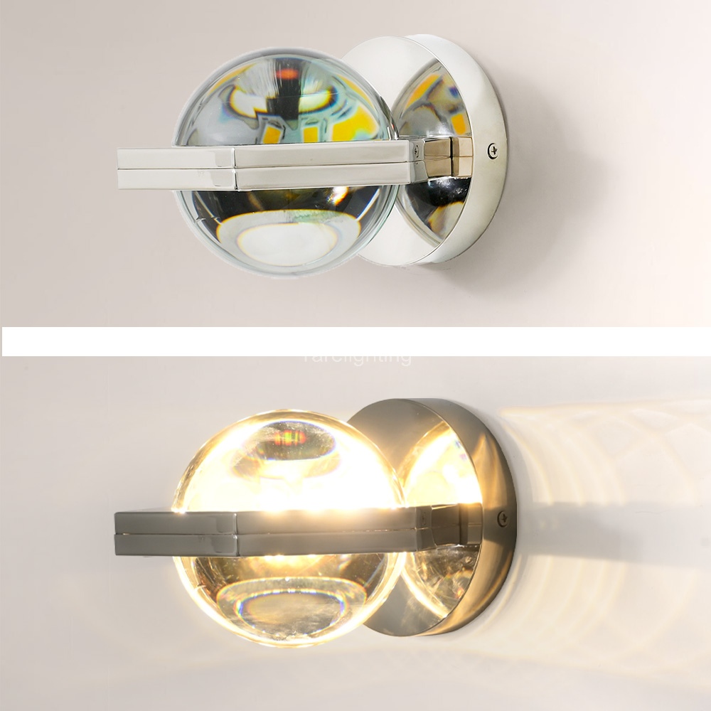 Cosmos Crystal Ball Sconce-Vancei