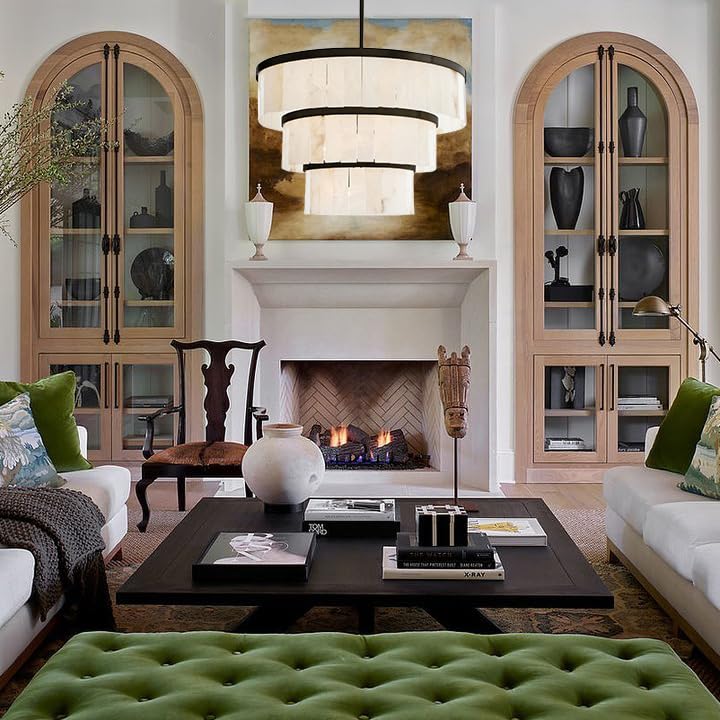 Glacera Alabaster 3 Tier Chandelier 35''D