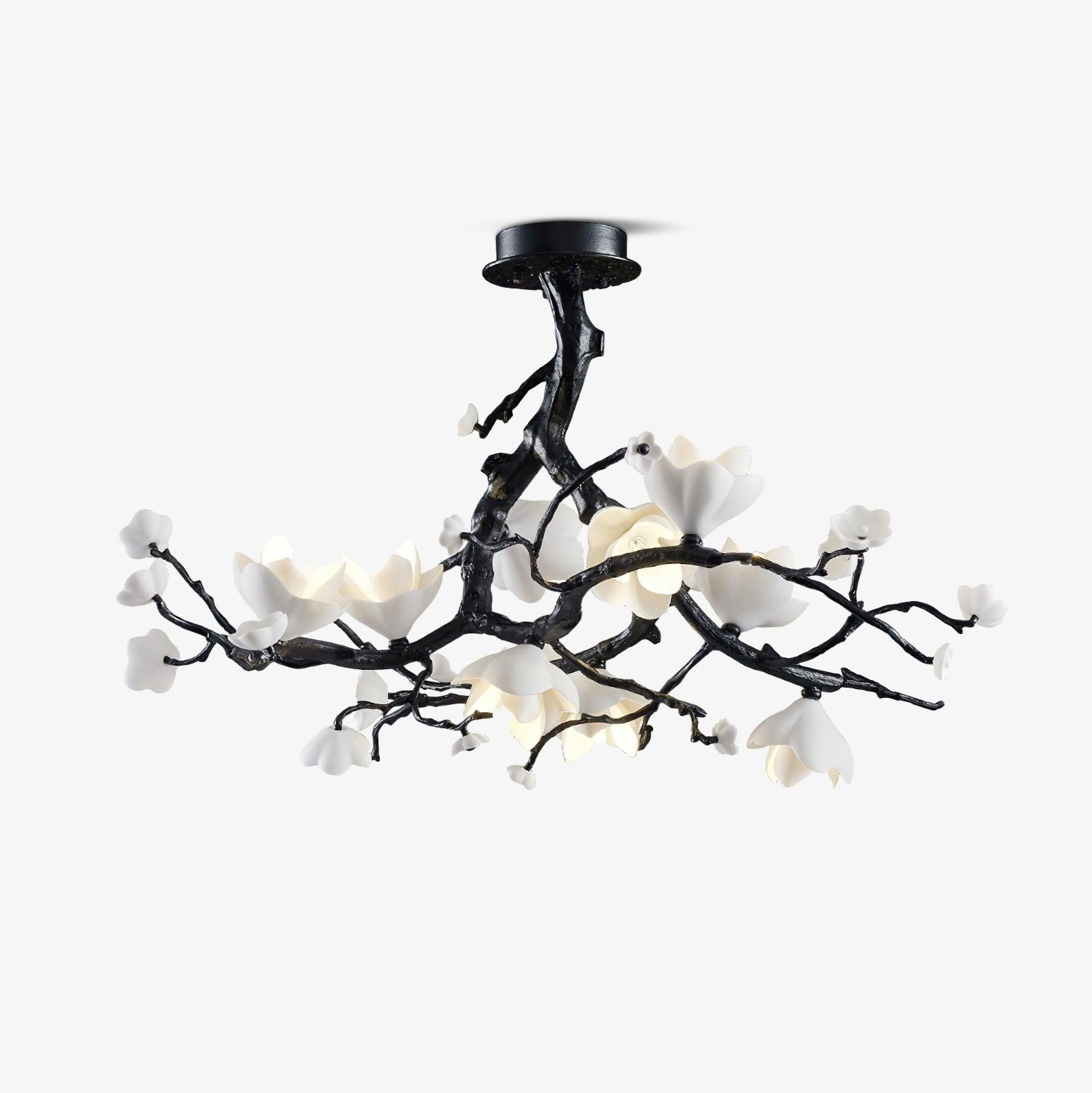 Aura Flora Black Copper Tree Chandelier
