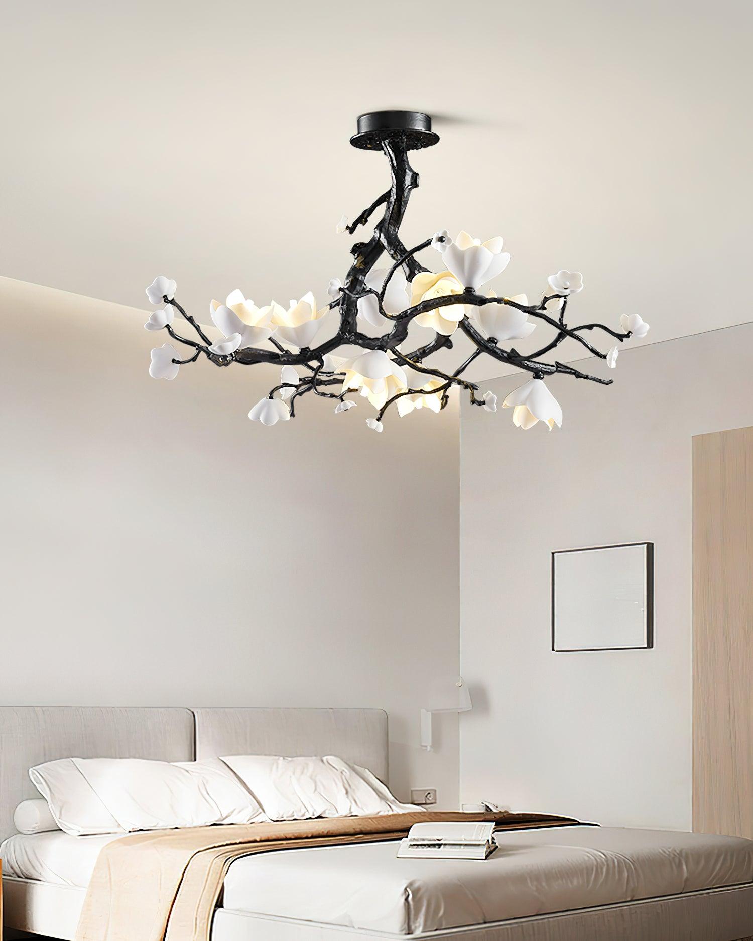 Aura Flora Black Copper Tree Chandelier