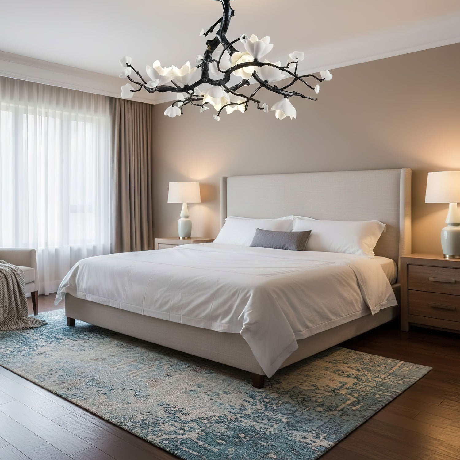 Aura Flora Black Copper Tree Chandelier