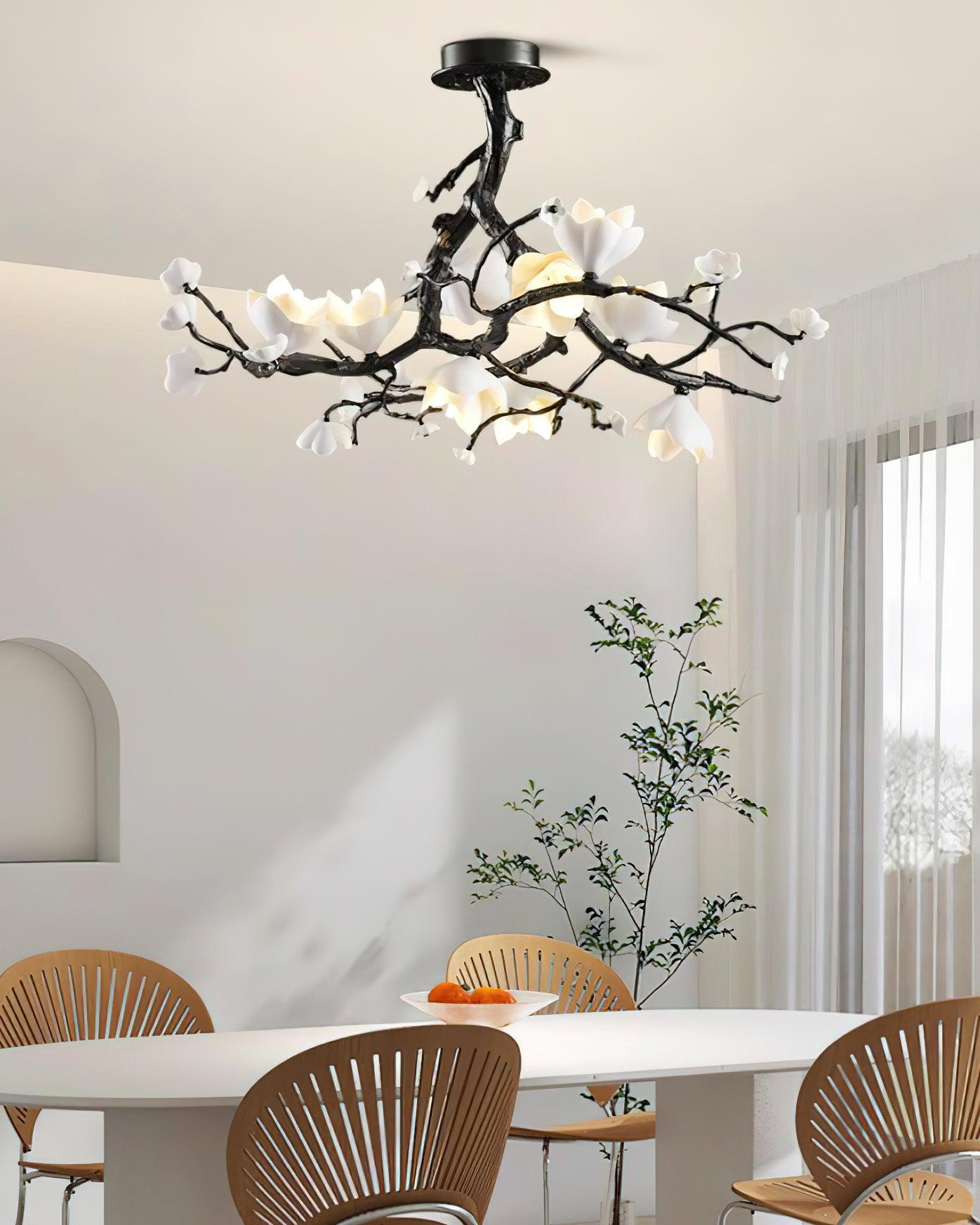 Aura Flora Black Copper Tree Chandelier