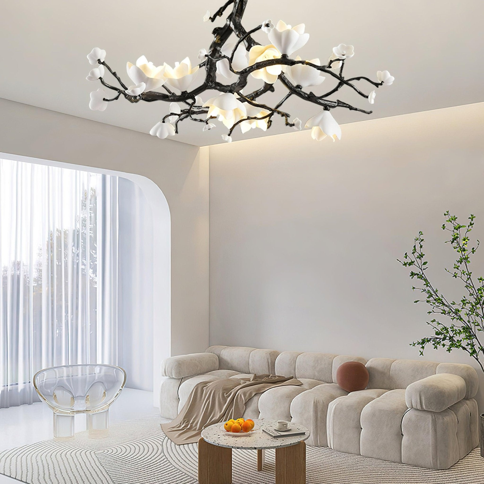Aura Flora Black Copper Tree Chandelier