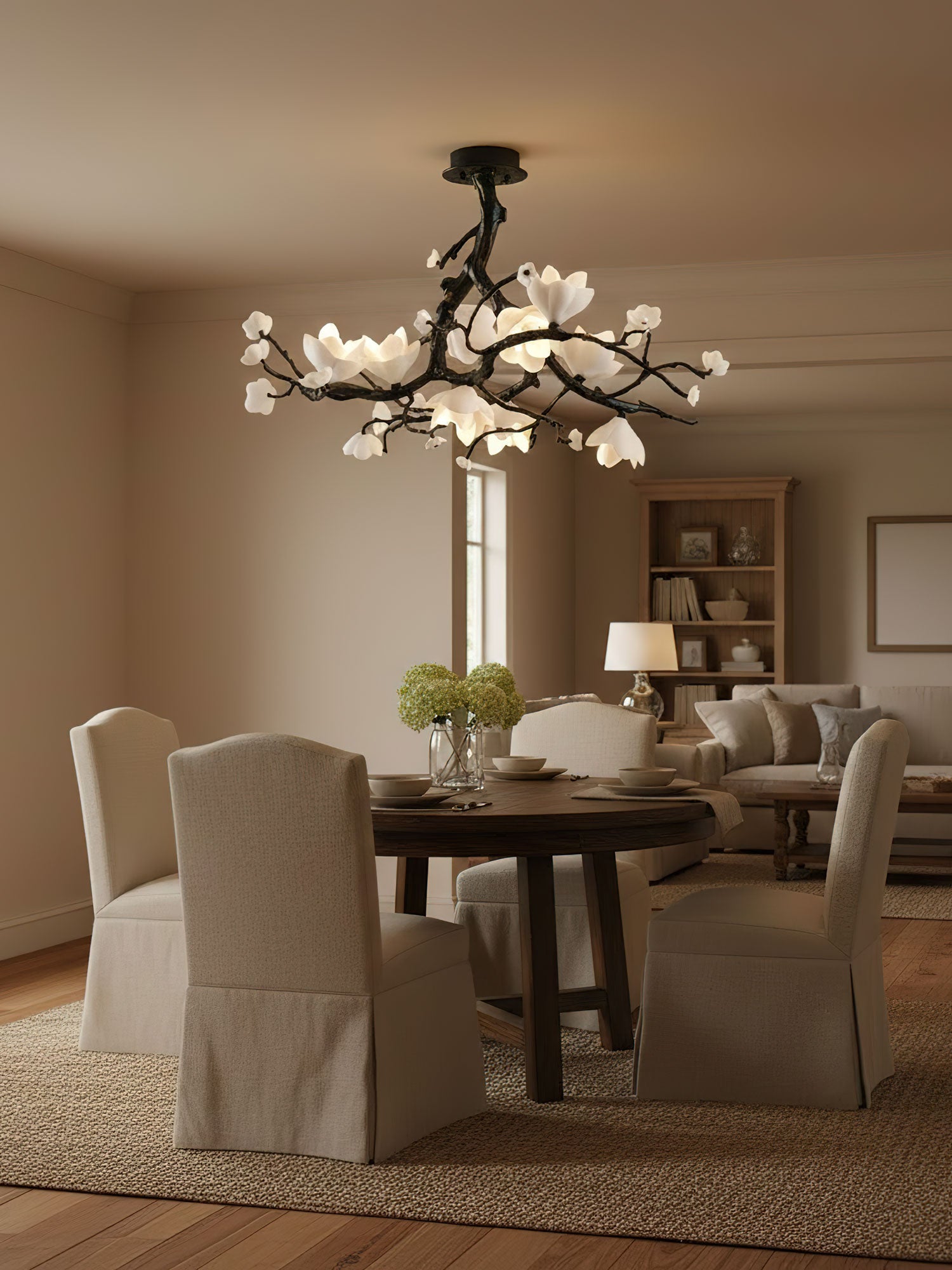Aura Flora Black Copper Tree Chandelier